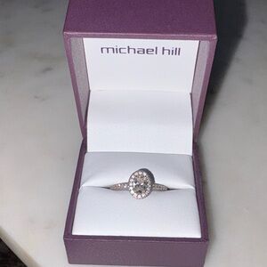 Michael Hill Platinum Halo Diamond Ring